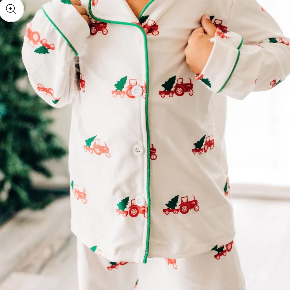 Christmas Tractor Holiday Lounge Pajamas